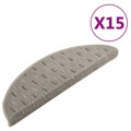 Tapete/carpete para Degraus 15 pcs 56x20 cm Cinzento