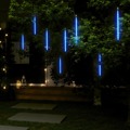 Luzes Meteoro 8 pcs 30 cm 192 Luzes LED Int./ext. Azul