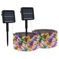 Luzes Solares 2 pcs 2x200 LED P/ Interior/exterior Coloridas