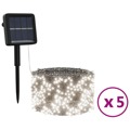 Luzes Solares 5pcs 5x200 LED P/ Interior/exterior Branco Frio