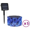 Luzes Solares 5pcs 5x200 Leds P/ Interior/exterior Azuis