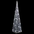 Cone de Iluminação Decorativo C/ Leds Acrílico 60cm Branco Frio