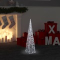 Cone de Iluminação Decorativo C/ Leds Acrílico 60cm Branco Frio