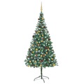 Árvore de Natal Artificial com Luzes Led/bolas/pinhas 210 cm