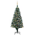 Árvore de Natal Artificial com Luzes Led/bolas/pinhas 210 cm