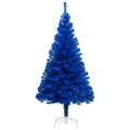 Árvore de Natal Artificial C/ Luzes LED e Bolas 120 cm Pvc Azul