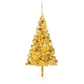 Árvore Natal Artificial + Luzes Led/bolas 240cm Pet Dourado