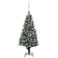 Árvore de Natal Artificial com Luzes Led/bolas/pinhas 180 cm