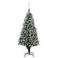 Árvore de Natal Artificial com Luzes Led/bolas/pinhas 210 cm