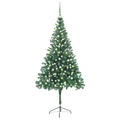 Árvore de Natal Artificial C/ Luzes LED e Bolas 210cm 910 Ramos