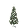 Árvore de Natal Artificial com Luzes Led/bolas/pinhas 210 cm