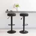 Bancos de Bar 2 pcs Veludo Preto