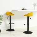 Bancos de Bar 2 pcs Veludo Amarelo