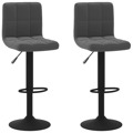 Bancos de Bar 2 pcs Veludo Preto