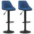 Bancos de Bar 2 pcs Veludo Azul