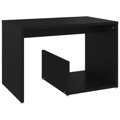 Mesa de Apoio 59x36x38 cm Contraplacado Preto