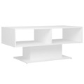 Mesa de Centro 103,5x50x44,5 cm Contraplacado Branco