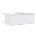 Mesa de Centro 80x80x31 cm Contraplacado Branco