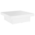 Mesa de Centro 90x90x28 cm Contraplacado Branco