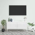 Móvel de Tv Aço 105x35x50 cm Branco