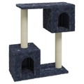 Árvore P/ Gatos C/ Postes Arranhadores Sisal 60 cm Cinza-escuro