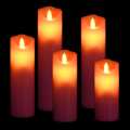 Conjunto de Velas LED C/ Controlo Remoto Branco Quente 5 pcs