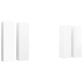 Móveis de Tv 4 pcs 30,5x30x110 cm Contraplacado Branco