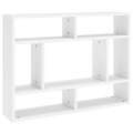 Estante de Parede 75x16x55 cm Contraplacado Branco