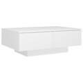 Mesa de Centro 90x60x31 cm Contraplacado Branco