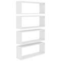 Prateleiras Parede Forma de Cubo 4pcs Contr. 60x15x23 cm Branco