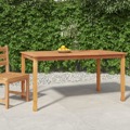 Mesa de Jantar P/ Jardim 150x90x75 cm Madeira de Teca Maciça