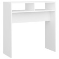 Mesa Consola 78x30x80 cm Contraplacado Branco