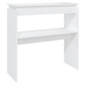 Mesa Consola 80x30x80 cm Contraplacado Branco