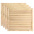 Portas com Venezianas 4 pcs 39,5x49,4 cm Pinho Maciço