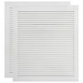 Portas com Venezianas 2 pcs 61,5x49,4 cm Pinho Maciço Branco