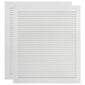 Portas com Venezianas 2 pcs 69x59,4 cm Pinho Maciço Branco