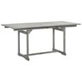 Mesa de Jantar P/ Jardim (120-170)x80x75 cm Acácia Maciça