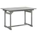 Mesa de Jantar P/ Jardim (120-170)x80x75 cm Acácia Maciça