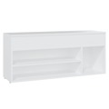 Banco Sapateira 105x30x45 cm Contraplacado Branco