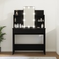 Toucador com Luzes LED 96x40x142 cm Preto