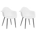 Cadeiras de Jantar 2 pcs Pp Branco