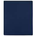 Lençóis Ajustáveis 2 pcs 100x200 cm Algodão Jersey Azul Marinho