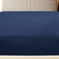 Lençóis Ajustáveis 2 pcs 180x200 cm Algodão Jersey Azul Marinho