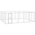 Canil de Exterior 24,2 M² Aço Galvanizado