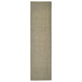 Tapete Sisal Natural 80x300 cm Cinzento-acastanhado