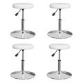 Cadeiras de Jantar 4 pcs Couro Artificial Branco