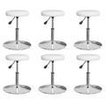 Cadeiras de Jantar 6 pcs Couro Artificial Branco