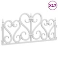 Bordas de Relvado 17 pcs 10 M Pp Branco