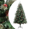 Árvore de Natal com Pinhas 195 cm Pvc e Pe Verde