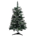 Árvore de Natal Artificial C/ Suporte 60 cm Pvc Verde e Branco